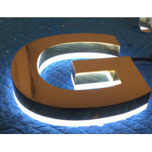 Signes populaires de lettre de la Manche de la LED rétro-éclairés par 2016, lettres décoratives de l&#39;alphabet en métal LED avec la bande imperméable de LED
